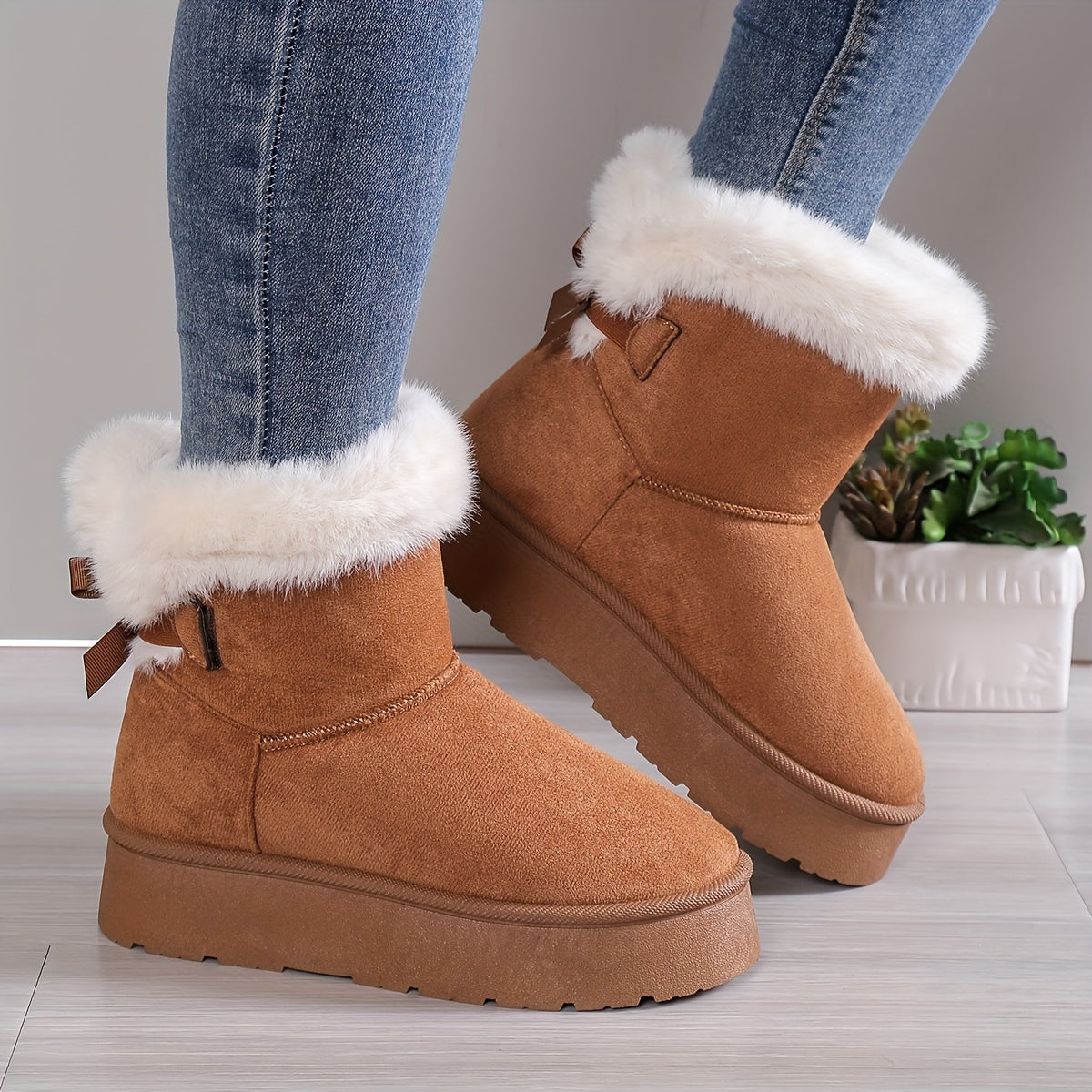 Maude | Women’s Winter Boots with Warm Thermal Lining & Non-Slip Platform Sole