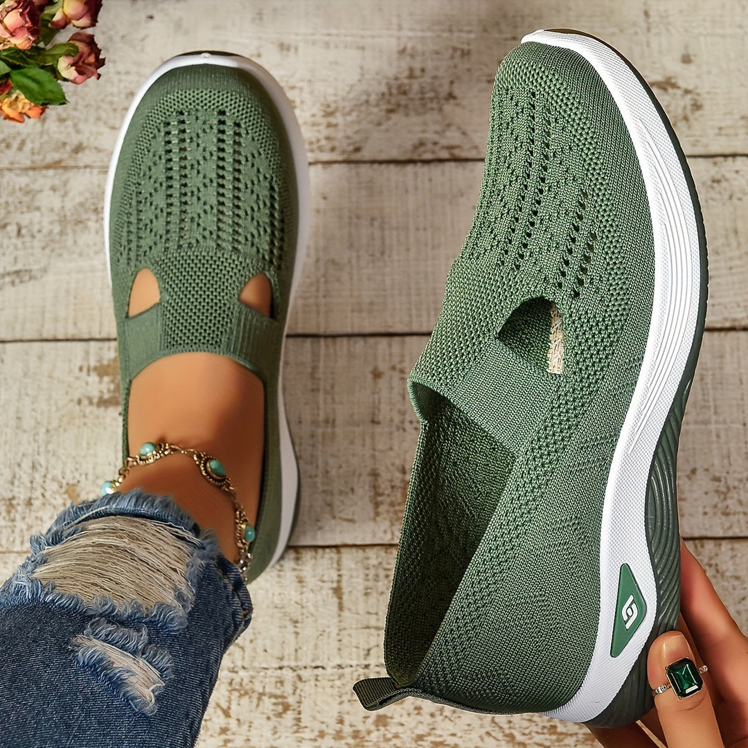 Hannah | Women's Breathable Stretchable Slip-On Sneakers – Comfortable & Stylish