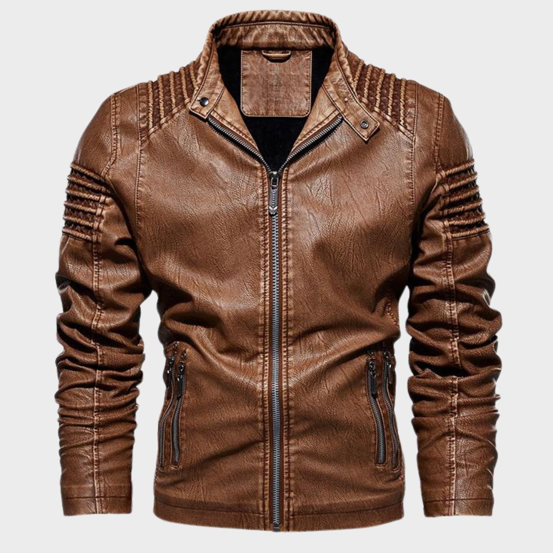 Tobino | Men's Stylish Motorcycle Jacket with Zipper and Multiple Pockets – Premium & Functional