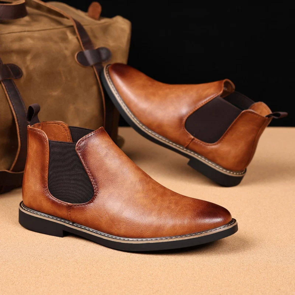 The Ascot Men’s Elegant Leather Chelsea Boots