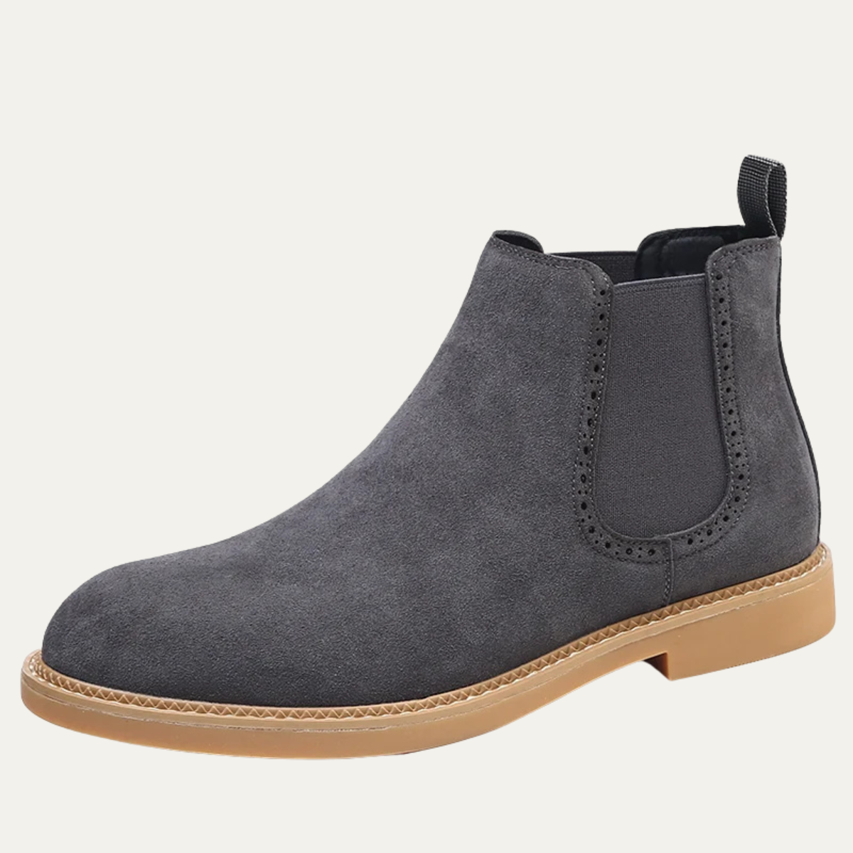 The Carpentras Men’s Casual Slip On Suede Chelsea Dress Boots