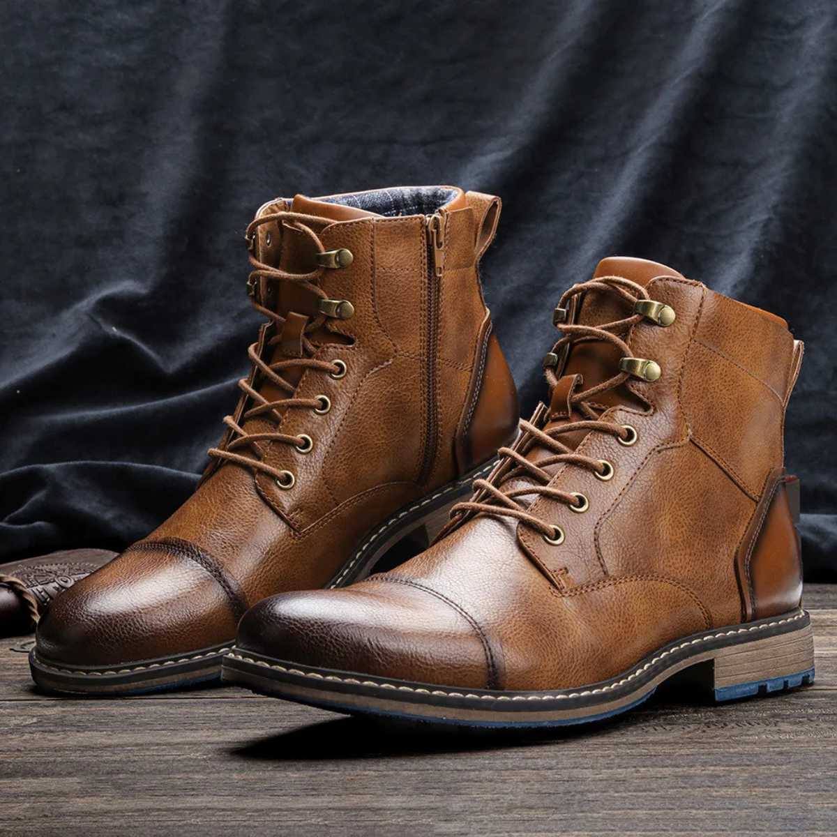 The Whitstable Men’s Casual Lace Up Leather Ankle Boots