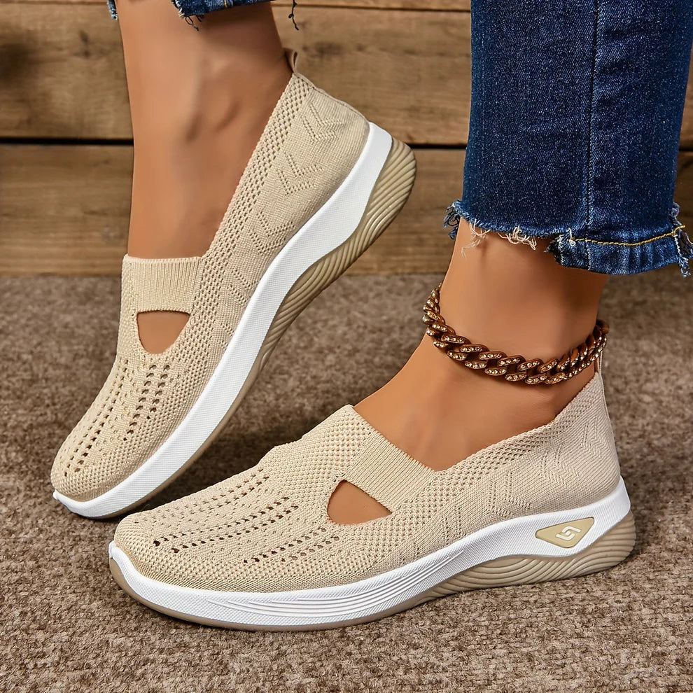 Hannah | Women's Breathable Stretchable Slip-On Sneakers – Comfortable & Stylish