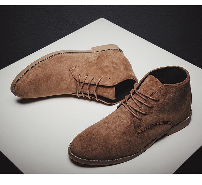 Carysso | Men's Lace-Up Suede Retro Ankle Boots | Stylish and Comfortable Everyday Footwear