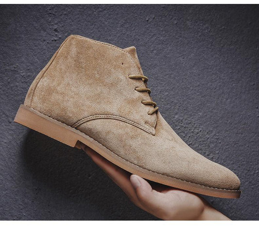 Carysso | Men's Lace-Up Suede Retro Ankle Boots | Stylish and Comfortable Everyday Footwear
