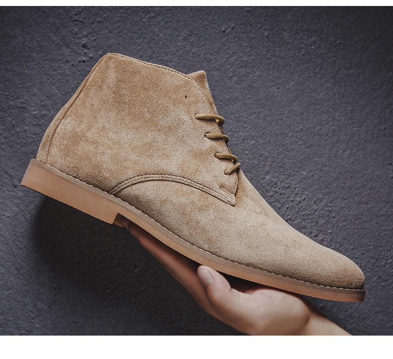 Carysso | Men's Lace-Up Suede Retro Ankle Boots | Stylish and Comfortable Everyday Footwear
