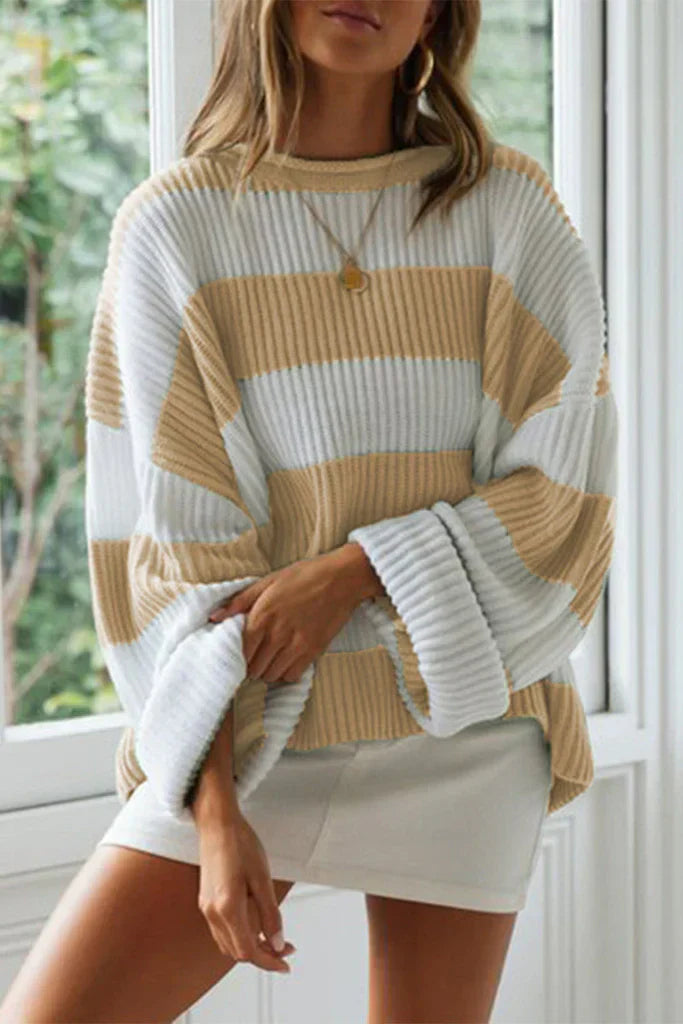 Agnes | Women’s Loose-Fit Striped Knit Sweater