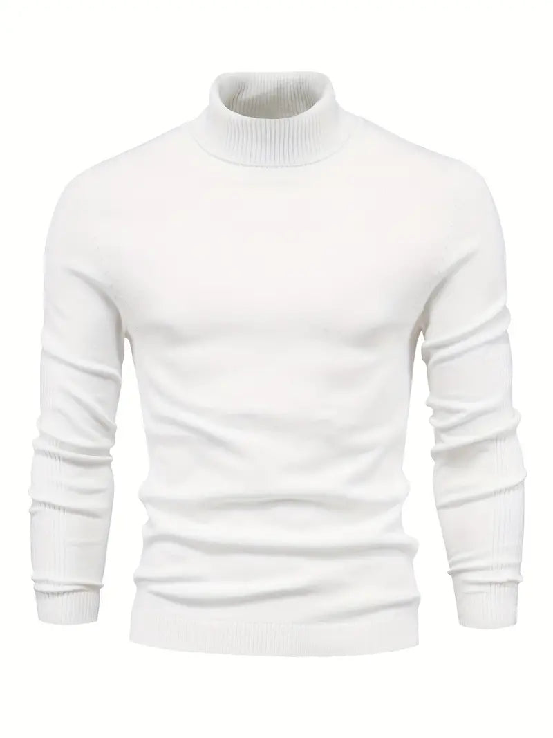 Perdita | Men’s Slim Fit Turtleneck Sweater, Long-Sleeve Smart Casual Knit
