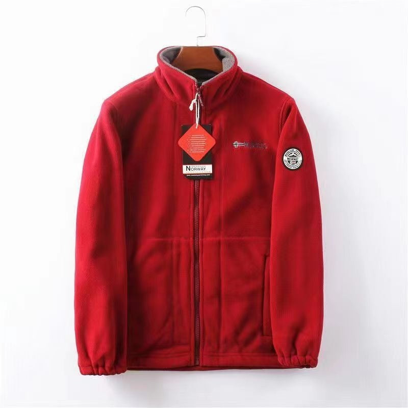 Ulysses | Men's Fleece Jacket with Stand-Up Collar and Zip Closure