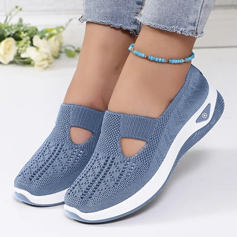 Hannah | Women's Breathable Stretchable Slip-On Sneakers – Comfortable & Stylish