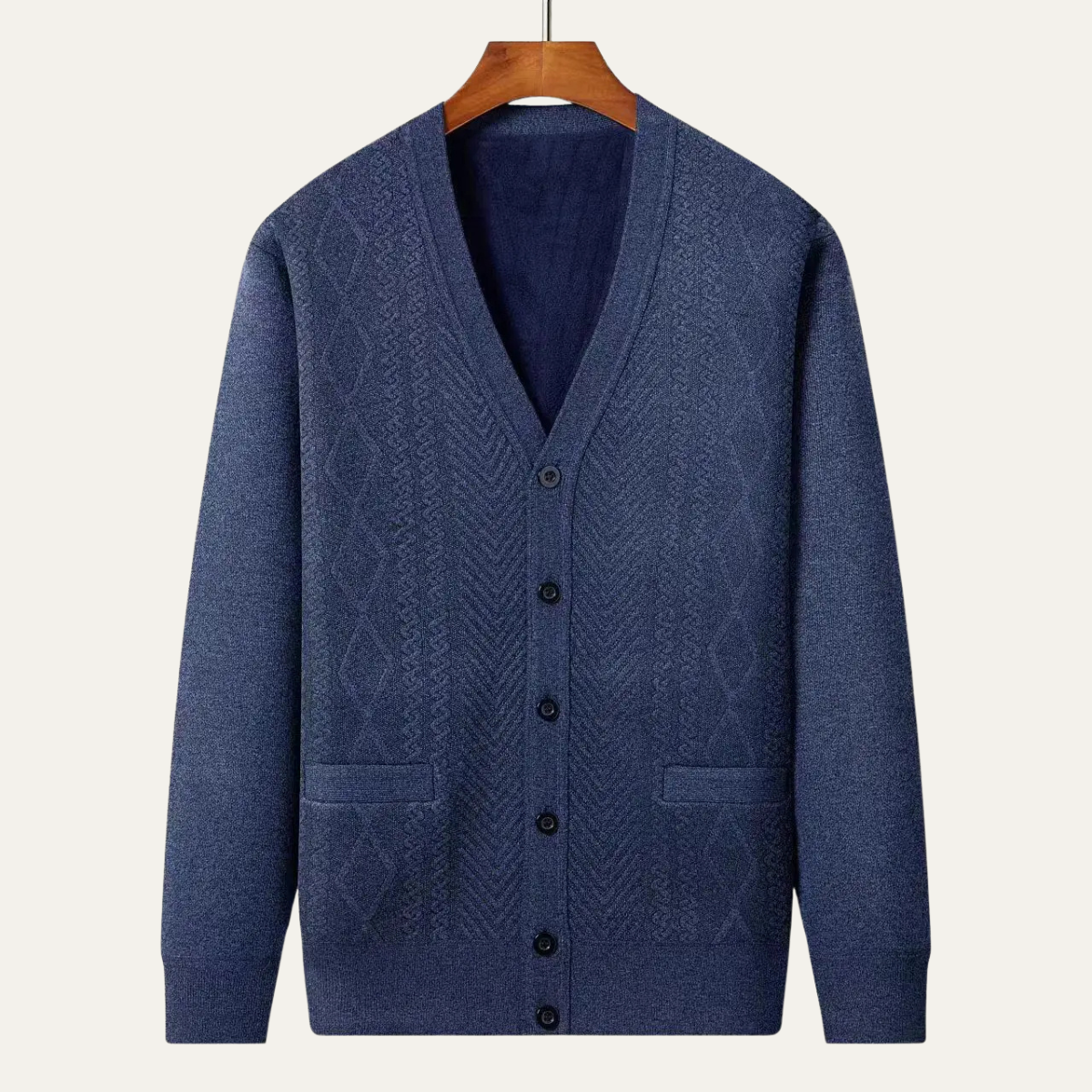 The Trafalgar Men's Classic Knit Button Up Cardigan
