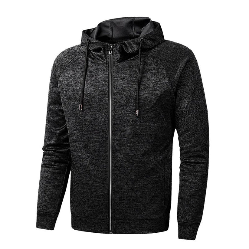 Elimar | Men's Full-Zip Drawstring Hooded Sports Jacket for Casual and Active Wear