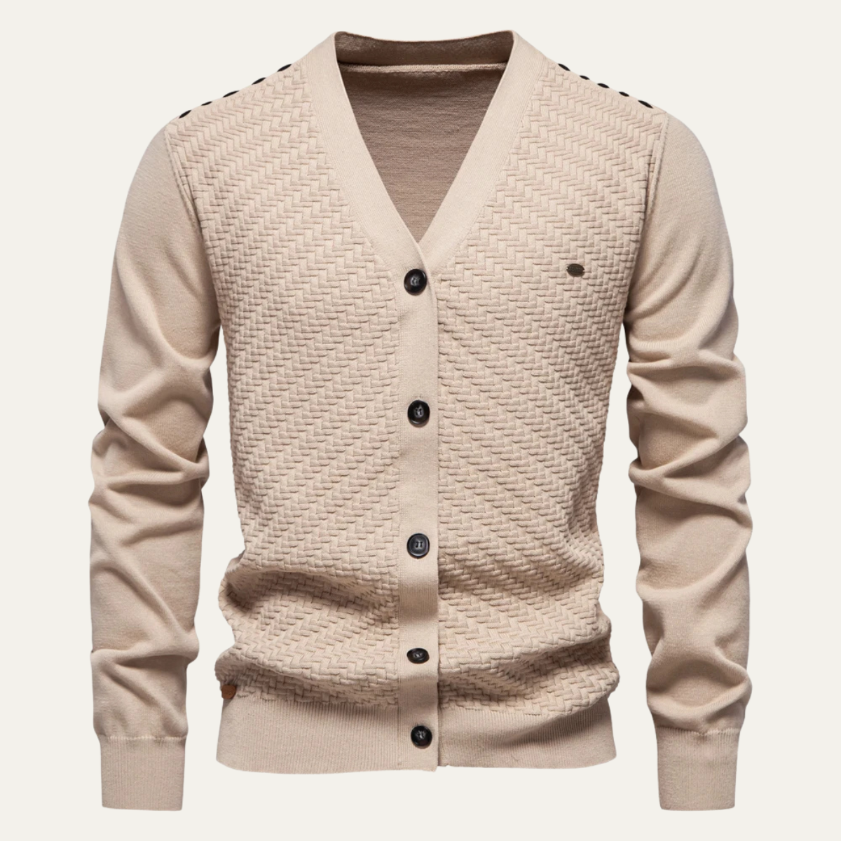 The Carmarthen Men's Stylish Button Front Knit Cardigan