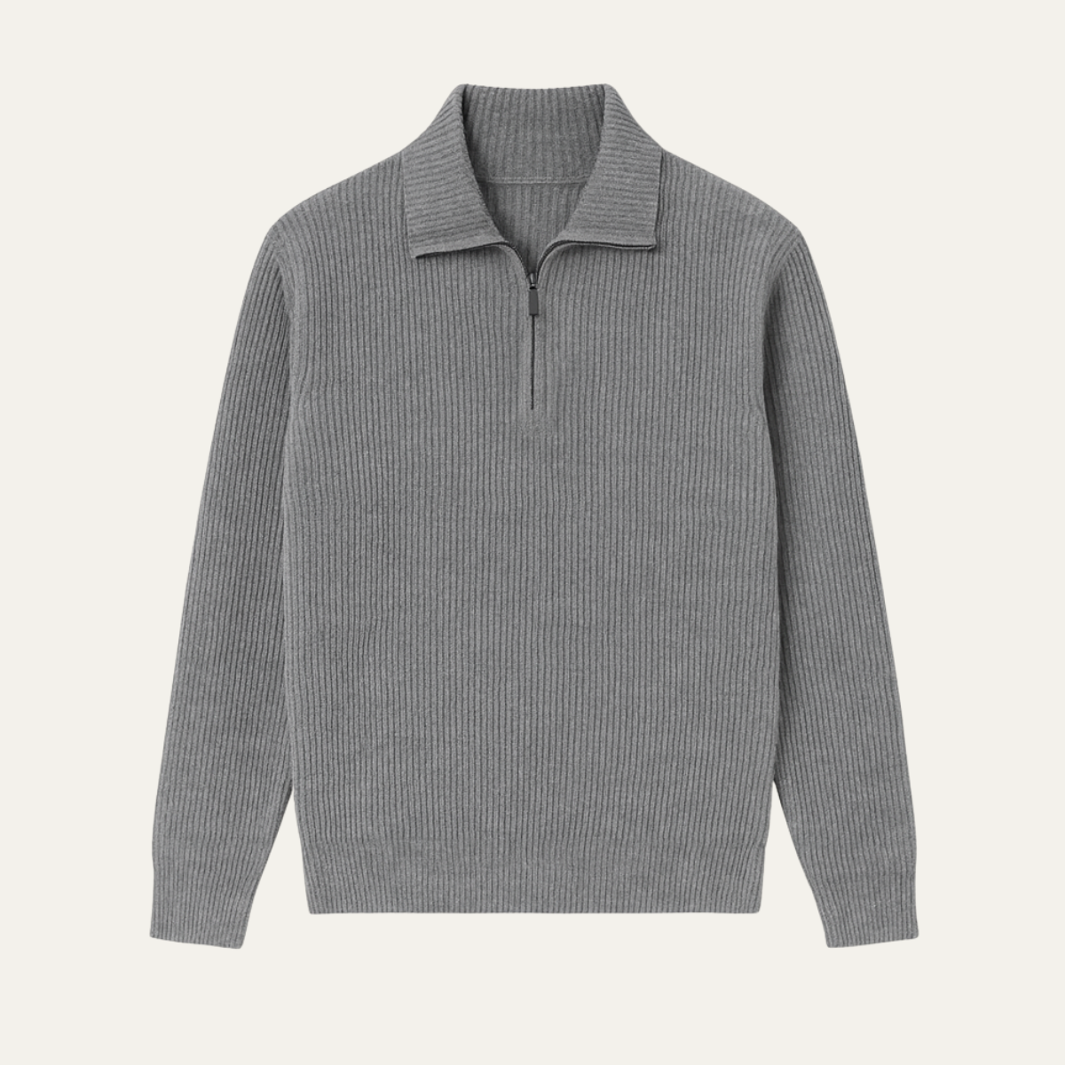 The Wendover Men's Quarter Zip Knitted Jumper