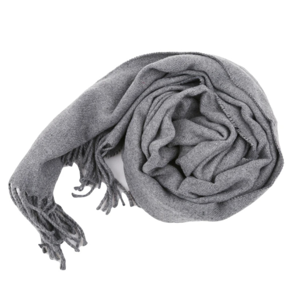 The Rive Gauche Cashmere Merino Scarf for Men - Grey