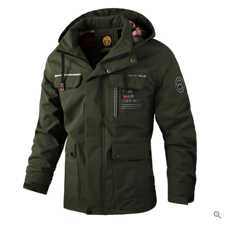 Ronald | Men’s Modern Hooded Winter Jacket with Pockets