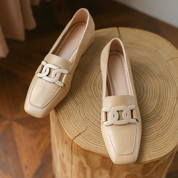 Jessamy | Elegant Block Heel Slip-On Loafers – Business Casual & Comfortable
