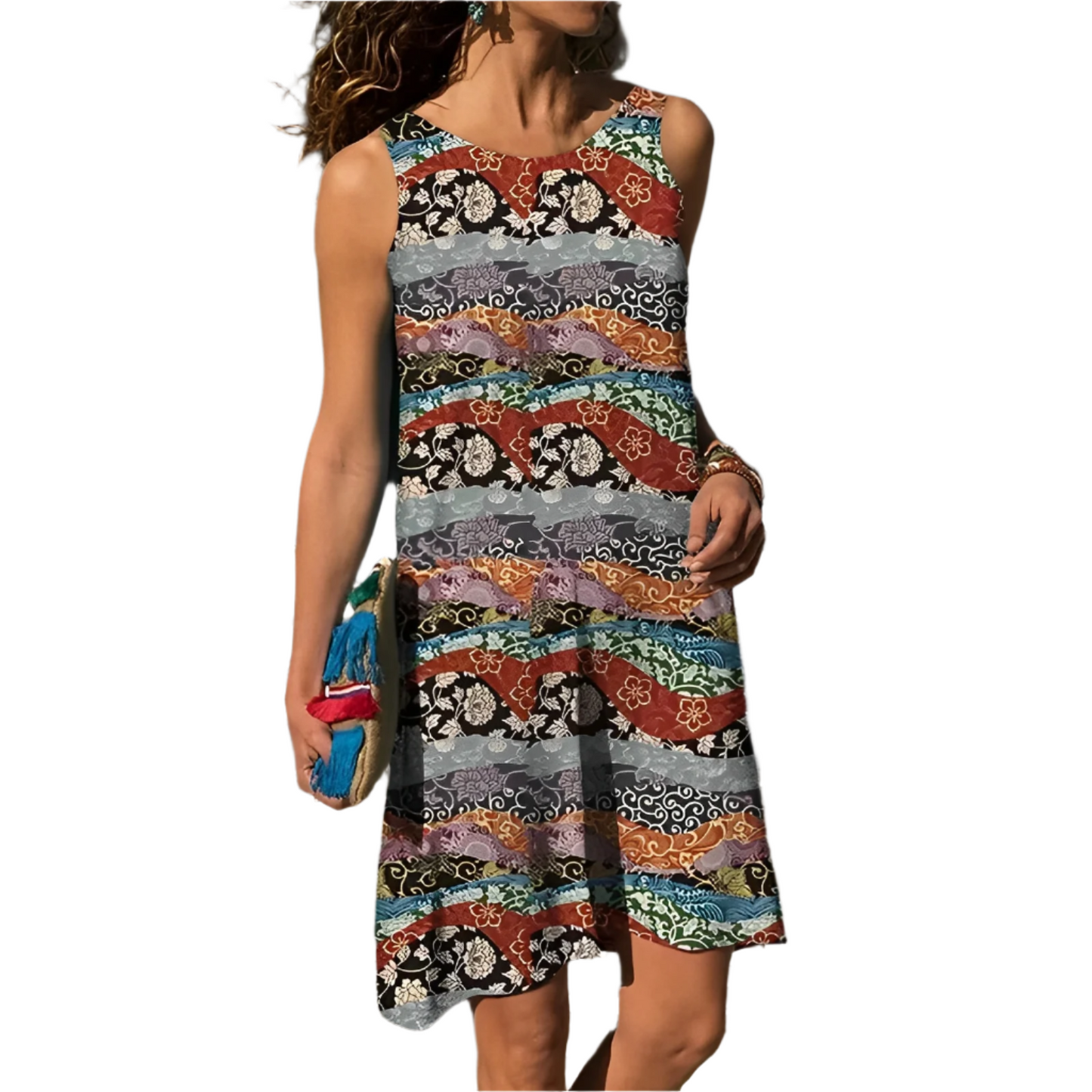 Nerola | Women’s Floral Sleeveless V-Neck Mini Dress for Summer Days
