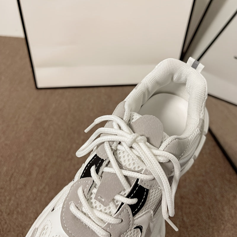 Hannelorie | Women's Mesh Colourblock Trainers with a Classic Design