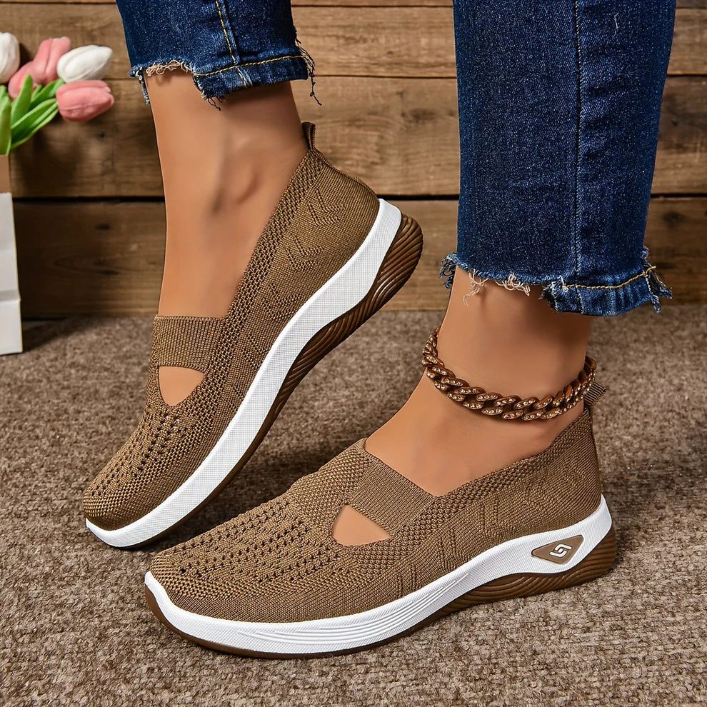 Hannah | Women's Breathable Stretchable Slip-On Sneakers – Comfortable & Stylish