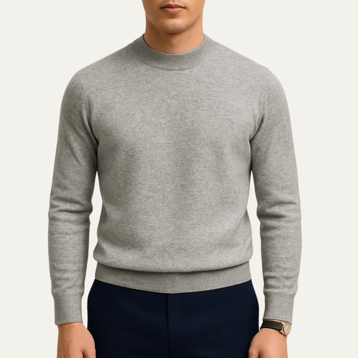 The Salcombe Men's Slim Fit Knit Crew Neck Jumper