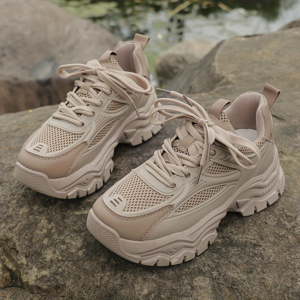 Jeslira | Women's Chunky Platform Sneakers with Lacing – Bold, Comfortable Style