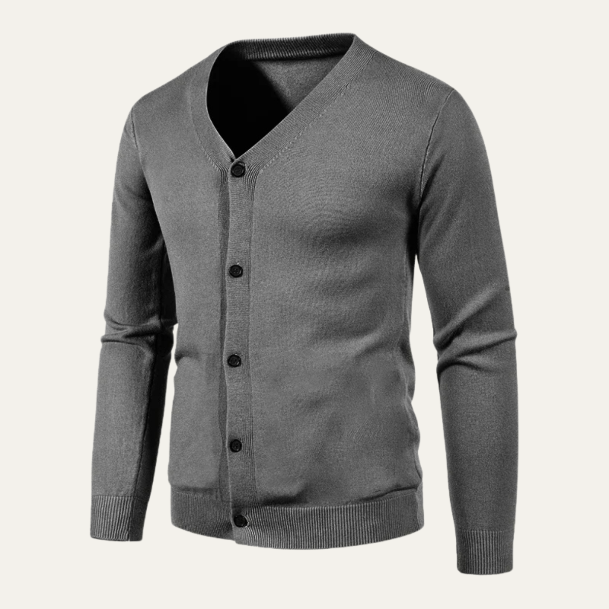 The Gloucester Men’s Trendy V Neck Lightweight Button Cardigan