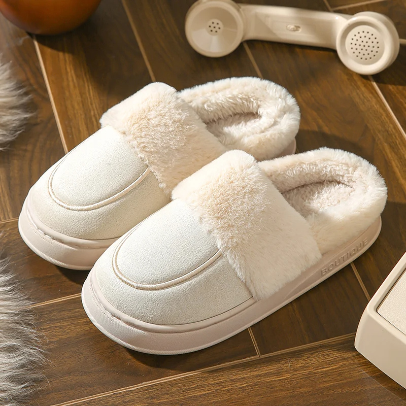 Winfrieda | Women's Winter Slippers with Closed Toe, Plush Lining & Thick Sole