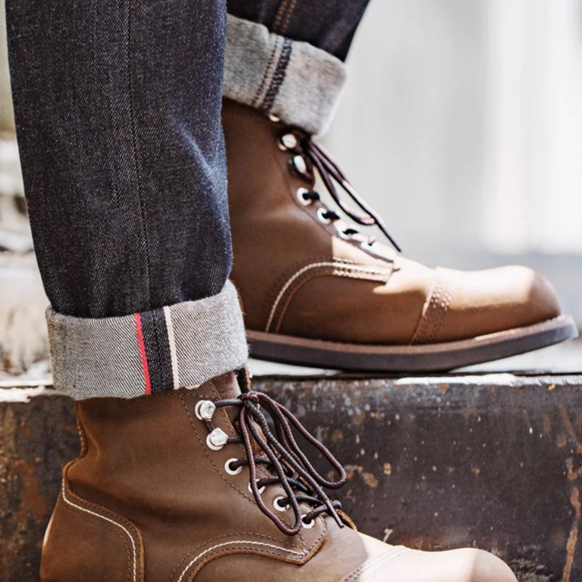 The Grayfield Men’s Lace Up Combat Leather Boots