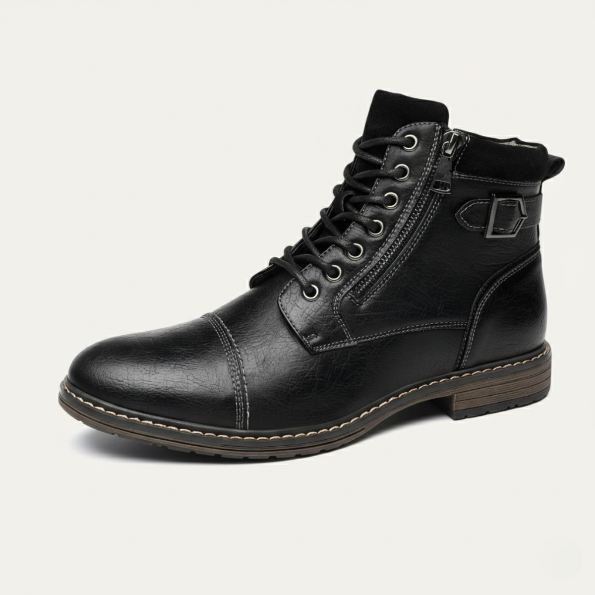 The Brescia Men’s Casual Vintage Leather Ankle Boots