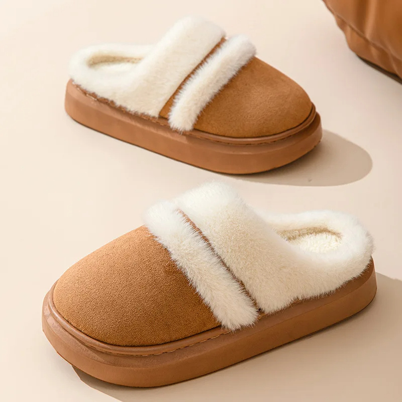 Wiebkena | Women's Winter Slippers with Plush Lining & Thick, Warm Padding