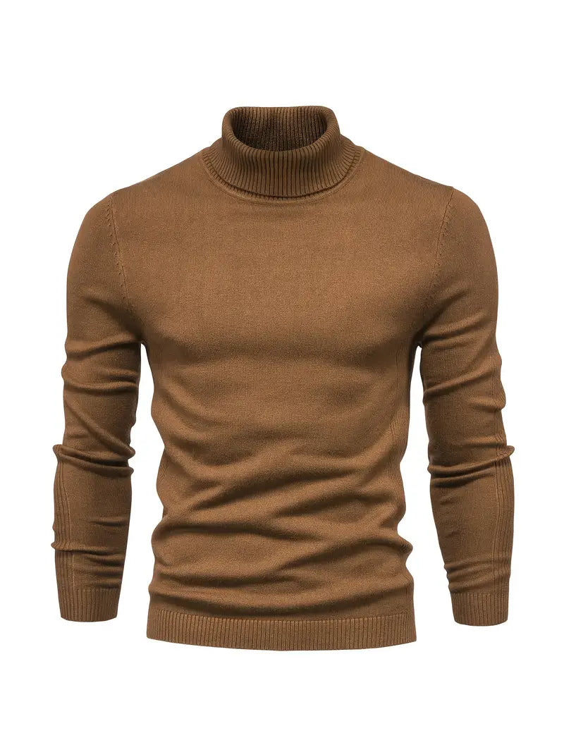Perdita | Men’s Slim Fit Turtleneck Sweater, Long-Sleeve Smart Casual Knit