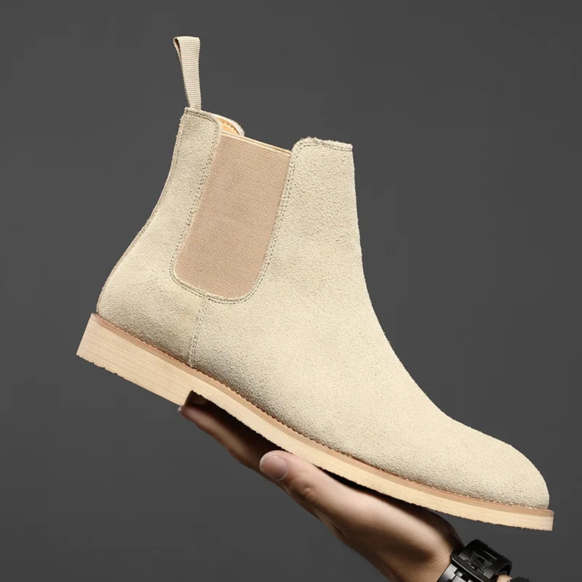 The Testaccio Men's Smart Casual Suede Ankle Chelsea Boots