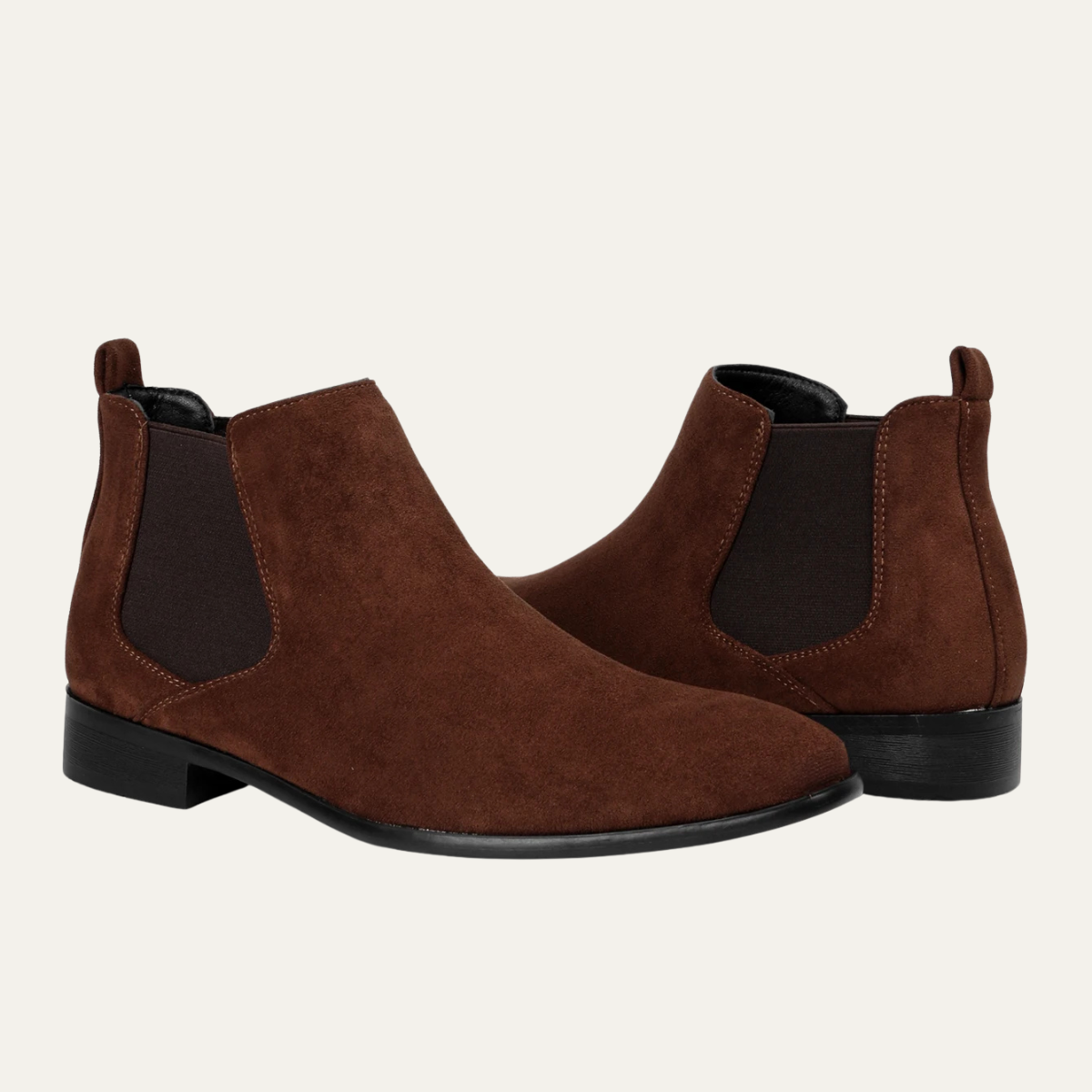 The Canelli Men’s Smart Casual Suede Double Elastic Chelsea Boots