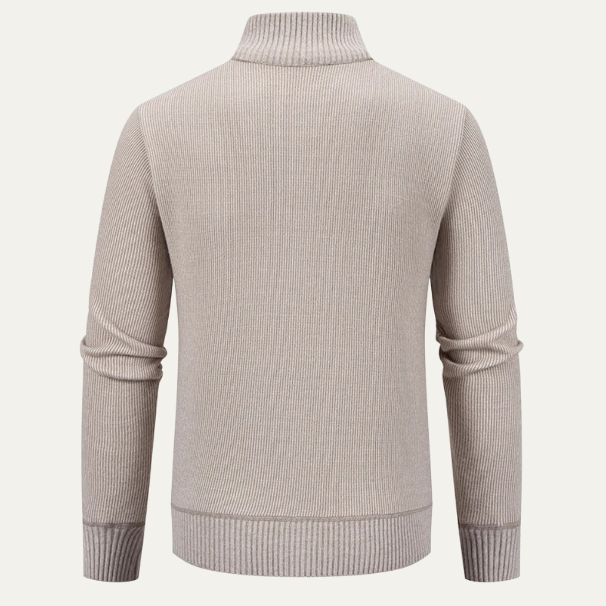 The Inverness Men's Elegant Fleece Knit Zip Cardigan with Pockets