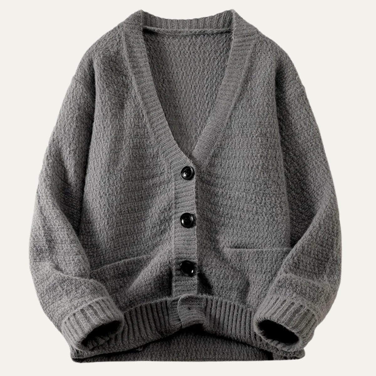 The Dorsett Men’s Knitted Button Up Winter Cardigan