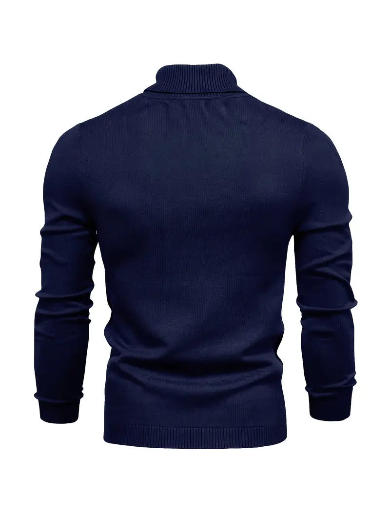 Perdita | Men’s Slim Fit Turtleneck Sweater, Long-Sleeve Smart Casual Knit