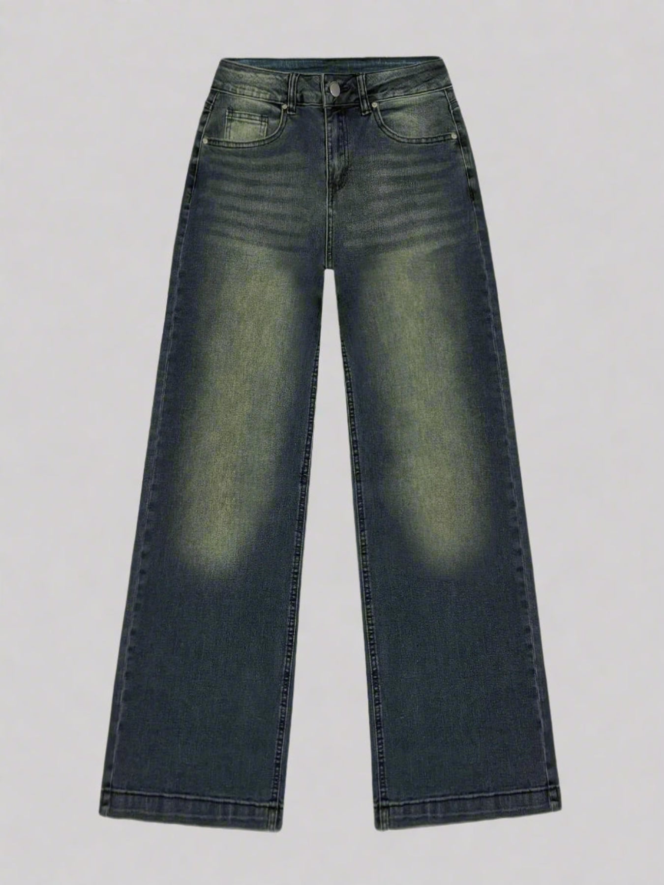 Ruby | Women’s Baggy Jeans Wide Leg with Light Wash Denim