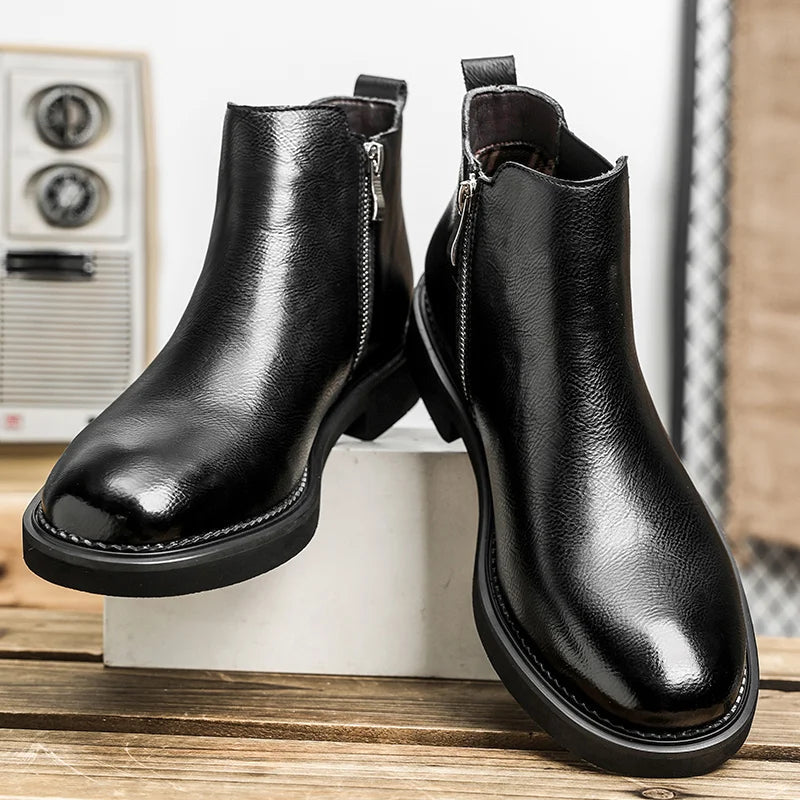 The Catania Men's Chelsea Vintage Leather Ankle Boots