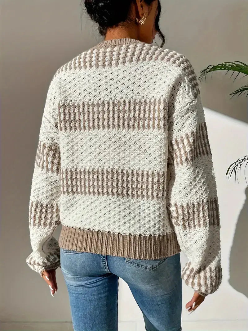 Women’s Textured Winter Knit Jumper | Warm & Stylish