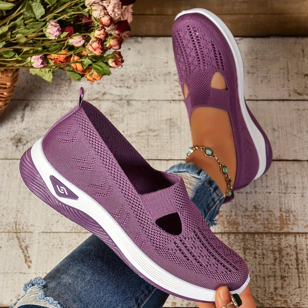 Hannah | Women's Breathable Stretchable Slip-On Sneakers – Comfortable & Stylish