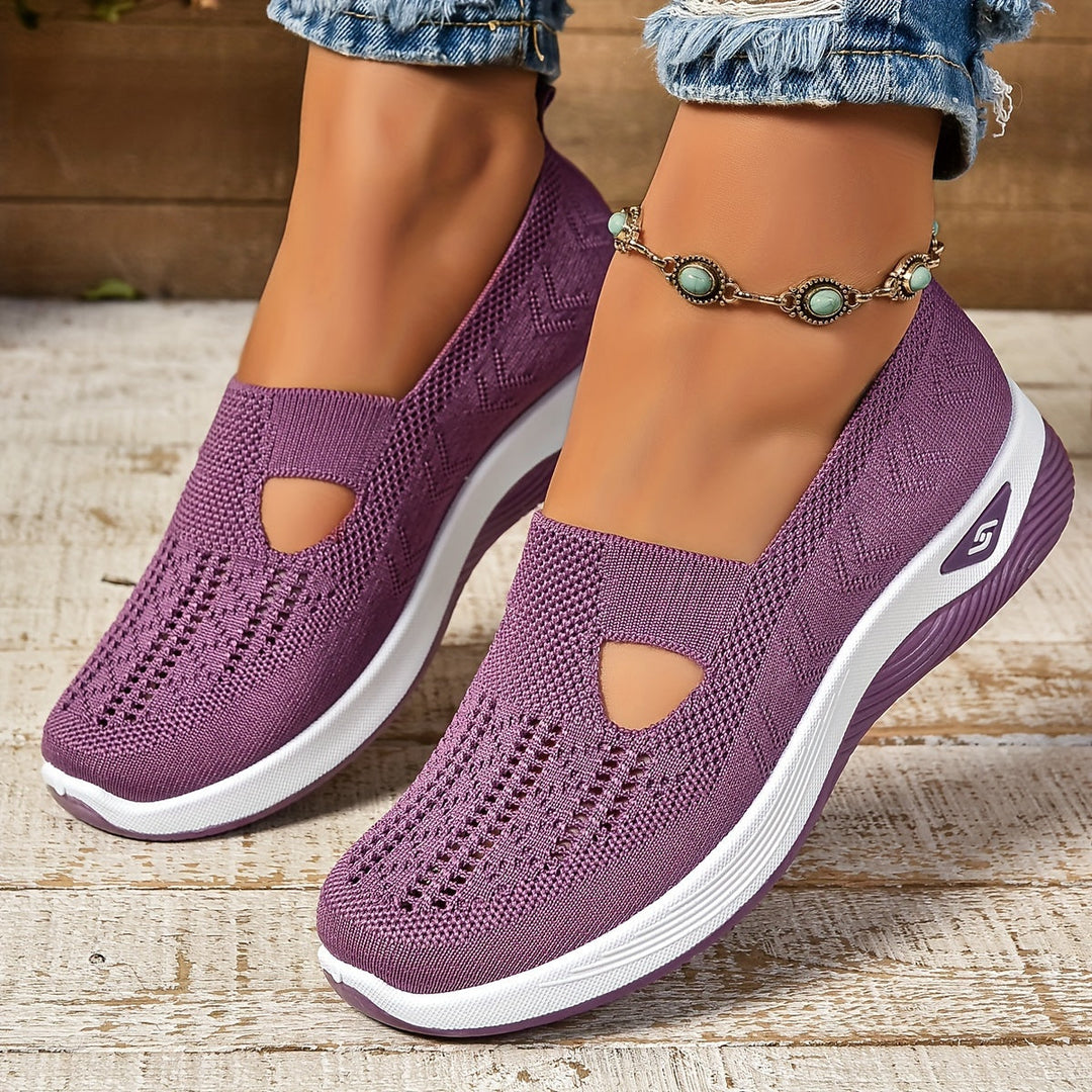 Hannah | Women's Breathable Stretchable Slip-On Sneakers – Comfortable & Stylish