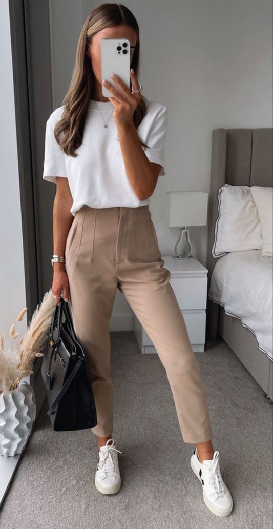 Blossom | Women's High Waist Business Casual Tailored Trousers