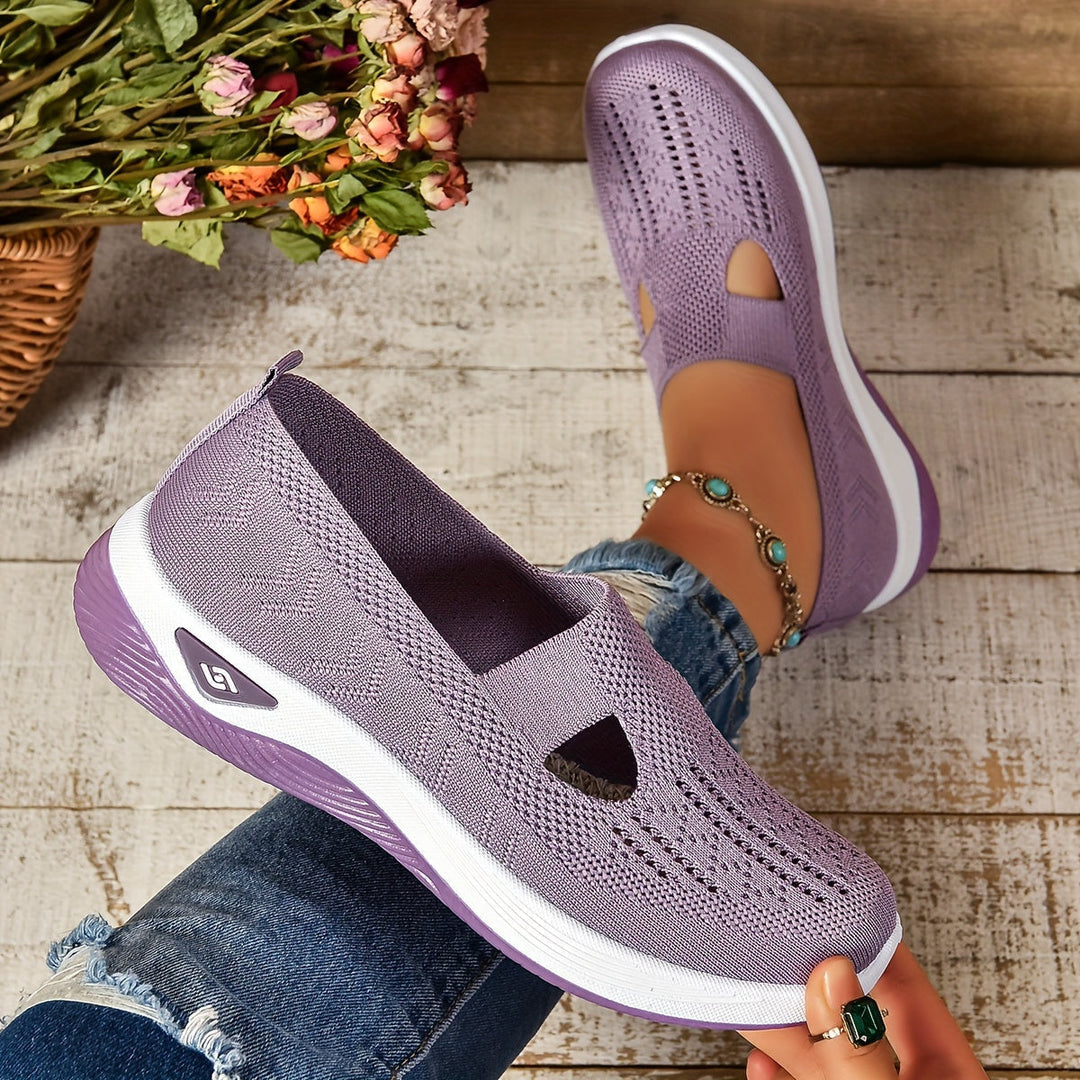 Hannah | Women's Breathable Stretchable Slip-On Sneakers – Comfortable & Stylish