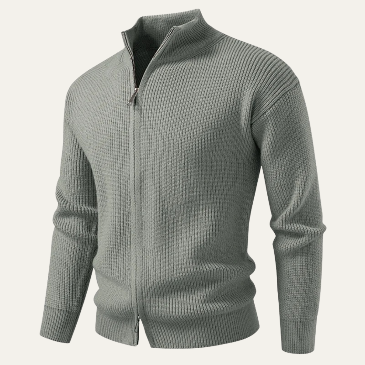 The Alberobello Men’s Winter Stand Collar Knitted Cardigan