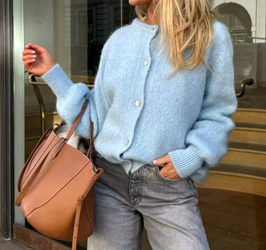 Mia | Women’s Knit Buttoned Cardigan | Soft, Elegant & Comfortable Winter Layer