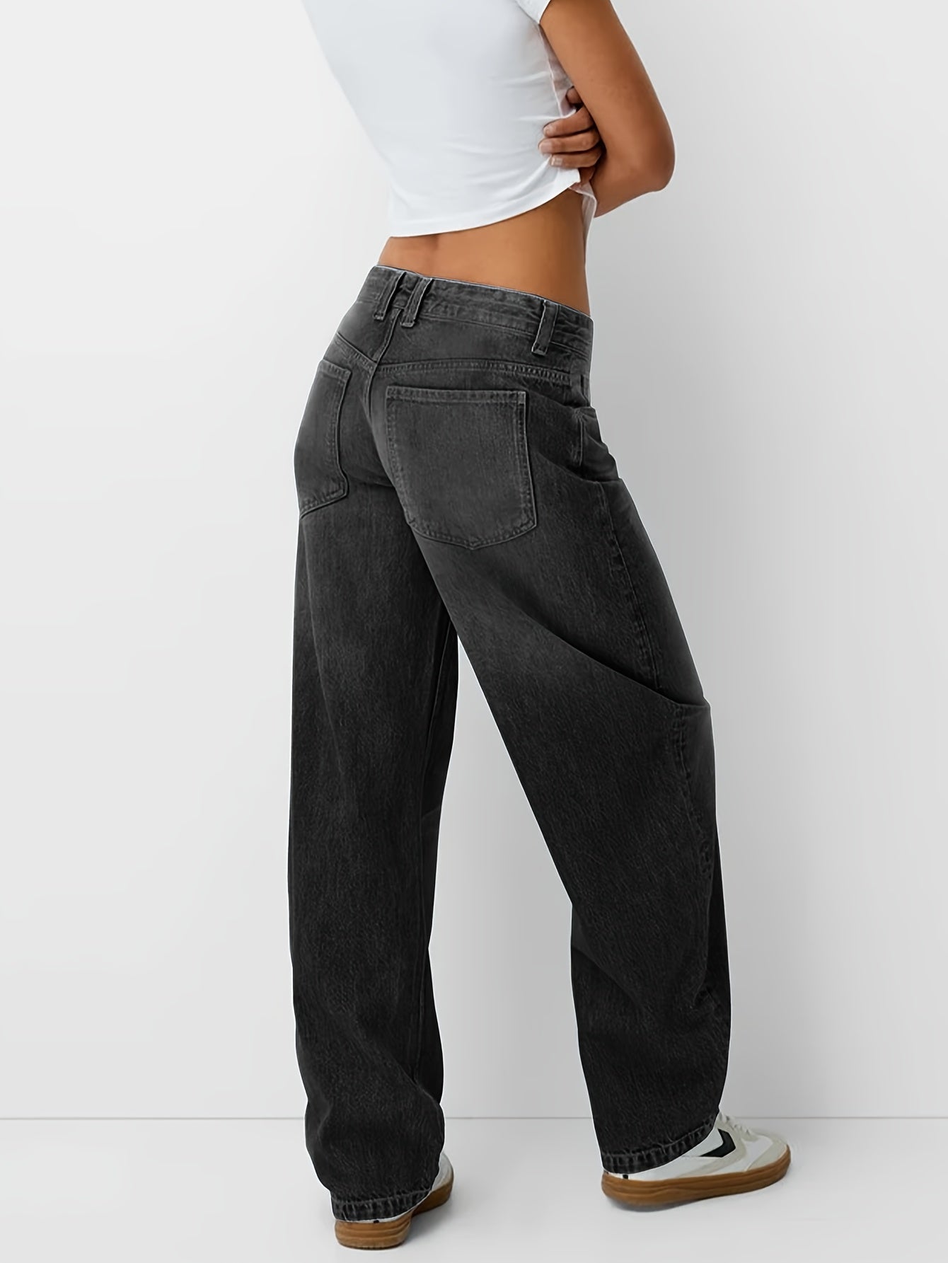 Samantha | Women’s Baggy Jeans Loose Fit with Wide Straight Leg