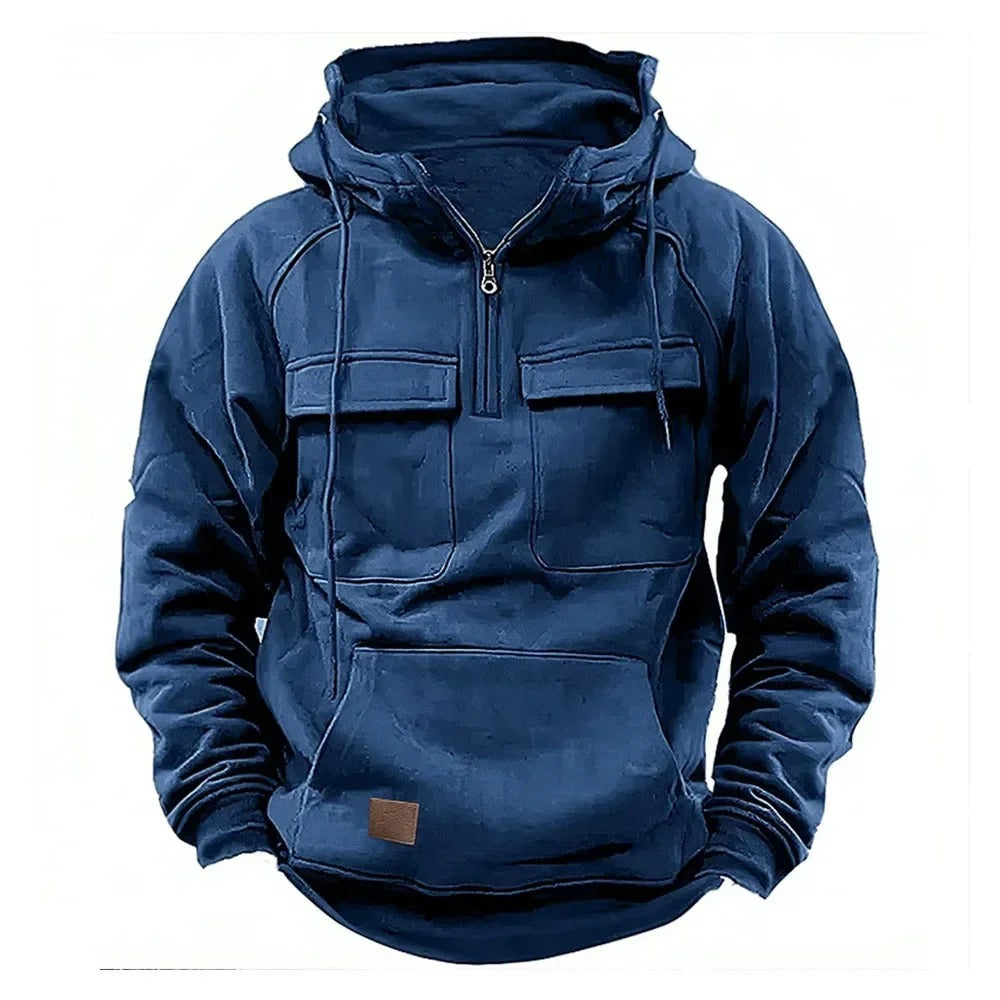 Samuel | Men's High-Quality Tactical Hoodie with Adjustable Hood & Functional Pockets