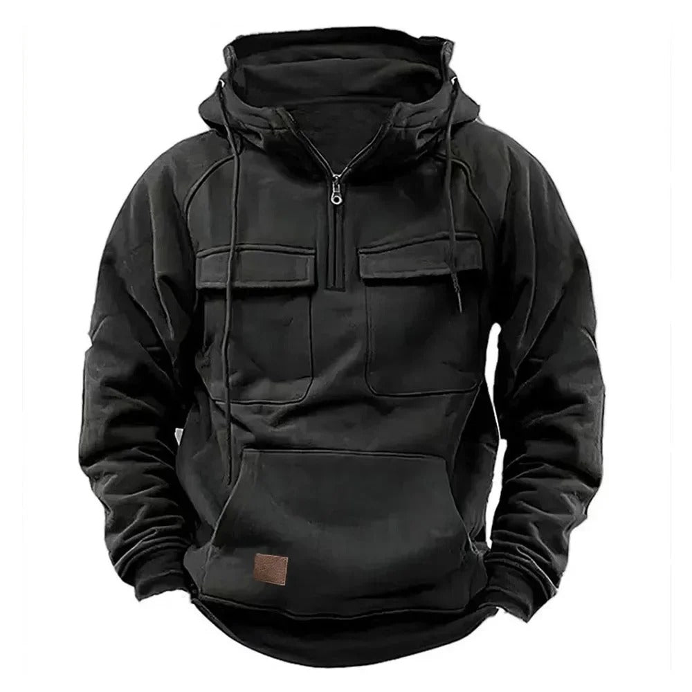 Samuel | Men's High-Quality Tactical Hoodie with Adjustable Hood & Functional Pockets