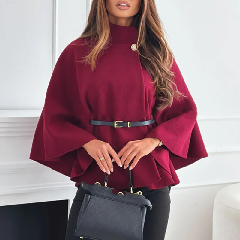 Wendy | Women’s Oversized Cape Coat – Elegant, Warm, and Chic